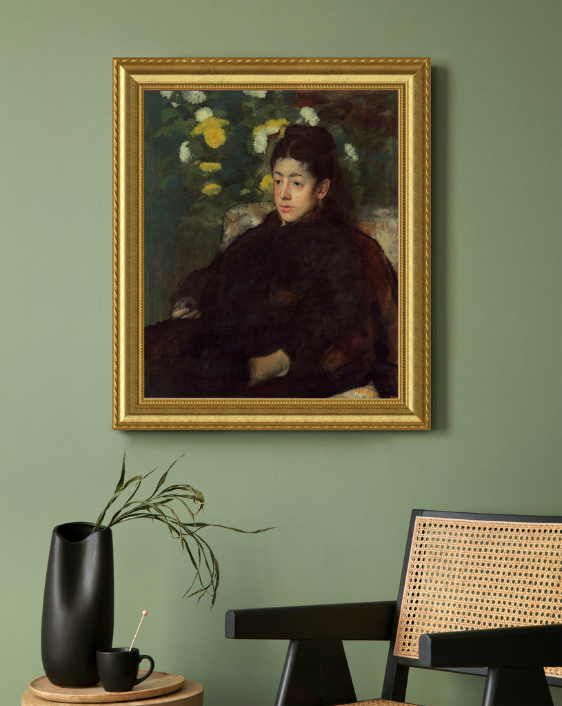 Ready to Hang Artwork, vintage woman portrait