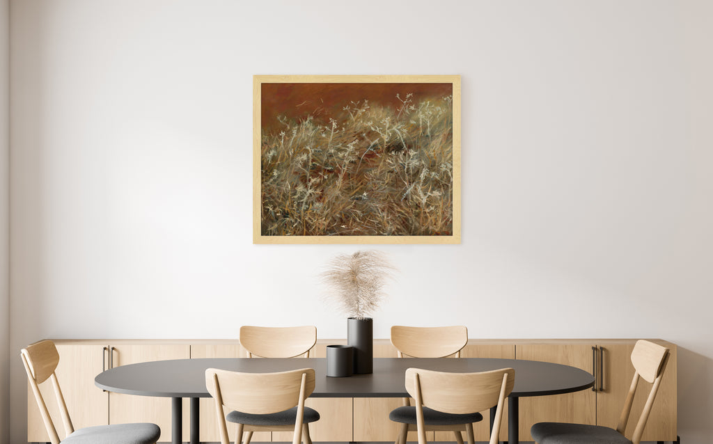 neutral landscape art, minimalistic home, home decor, oak and robin, framed art prints,